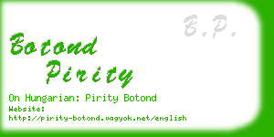 botond pirity business card